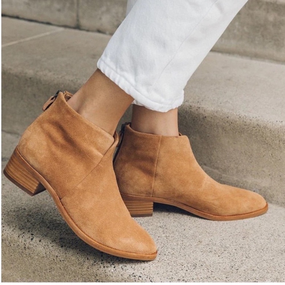 SOLUDOS Venetian Boots | Brown Suede Leather Ankle Boots Booties | 9.5